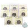Image 1 : 50-cent 2005P, 2006P, 2007, 2008, 2009, 2010, 2011 & 2012 ICCS Certified MS-65. 8pcs