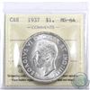 Silver $1 1937 ICCS Certified MS-64