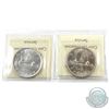 Image 2 : Silver $1 1952 WL & 1955 ICCS Certified MS-64. 2pcs