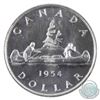 Image 3 : Silver $1 1954 ICCS Certified PL-66 Cameo. Blast white with a deep cameo, could even be considered H