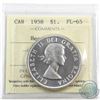 Image 1 : Silver $1 1958 ICCS Certified PL-65 Heavy Cameo. Blast white with reflective fields