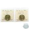 Image 1 : Loon $1 2013 & 2014 Olympic ICCS Certified MS-67. 2pcs