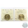 Image 1 : Loon $1 2014 & 2016 Women's Vote ICCS Certified MS-67. 2pcs