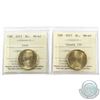Image 1 : Loon $1 2017 & 2017 Canada 150 ICCS Certified MS-67. 2pcs