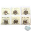 Image 1 : $2 2007, 2008, 2009, 2010 16 Serrations, 2011 & 2011 Boreal Forest ICCS Certified MS-65. 6pcs