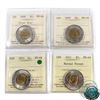 Image 1 : $2 2008, 2009, 2011 & 2011 Boreal Forest ICCS Certified MS-66. 4pcs