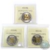 Image 2 : $2 2011 Boreal Forest, 2015 McCrae & 2016 Battle of Atlantic ICCS Certified MS-66. 3pcs
