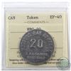 Image 1 : Hudson Bay Company 20 MB token Labrador District ICCS Certified EF-40