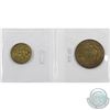 Image 1 : Hudson Bay Eastmain tokens. Lot includes a brass (1857) FT-2 1/2 Made Beaver EF-AU & (1857) FT-4 1/8