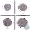 Image 1 : Set of four Hudson Bay Company St-Lawrence-Labrador District Tokens. Lot includes: 1, 5, 10, & 20 Ma