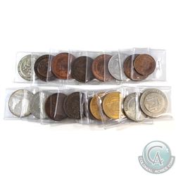 Group Lot of 17 Canadian National Exhibition Medallions from the 1960's (all different). Mixture of 