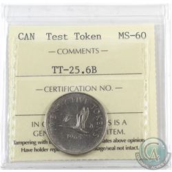 Test Token 1965 25-cent TT-25.6B ICCS Certified MS-60