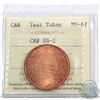 Image 1 : Test Token Salesman Sample Canada CH# SS-2 ICCS Certified MS-67