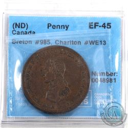 Token: WE13 Cossack One Penny, Breton 985 CCCS Certified EF-45