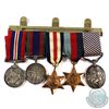 Image 1 : Group of 5 WWII Medals including the Prestigious Distinguished Flying Medal (FS W. H. Magill). We ar