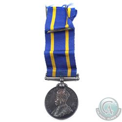Medal, Royal Canadian Mounted Police long service and good conduct medal, George V,  english. With o