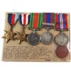 Voluntary WWII Medal, 1939-1945 War Medal, 1939-1945 Defense Medal, France/Germany Star, The 1939-19