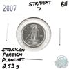 Image 1 : 10-cent 2007 Canada Straight 7 Variety Struck on a Foreign Planchet 2.53g B.U.