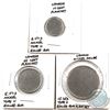 Image 1 : Blank planchets Canada 10-cent (2.07 g; Type 2 rolled rim), 25-cent (5.07 g; Type 2 rolled rim) & Ni