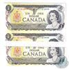 Image 4 : BC-46a 1973 Bank of Canada $1, Lawson-Bouey Folding and Cutting Error E24-iii. PMG Certified GUNC-65