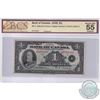 BC-1 1935 Bank of Canada English $1, Osborne-Towers S/N: A0761491-D. BCS Certified AU-55 Original.