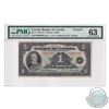 BC-2 1935 Bank of Canada French $1, Osborne-Towers, S/N: F0895001-A, PMG Certified Choice UNC-63.