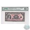 BC-9b 1935 Bank of Canada English $20, Osborne-Towers, S/N: A135884-D. PMG Certified Choice UNC-63!