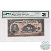 BC-13 1935 Bank of Canada $50, English, Osborne-Towers, S/N: 14020/A PMG VF-20.