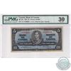 BC-23a 1937 Bank of Canada $5, Osborne-Towers, S/N: A/C8768894 PMG Certified VF-30 (stain)