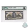 BC-25c 1937 Bank of Canada $20, Coyne-Towers, S/N: H/E7650318. PMG Certified Choice UNC-64 EPQ!