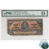 Image 1 : BC-26a 1937 Bank of Canada $50. Osborne-Towers, S/N: A/H0034085 PMG Certified Choice F-15 (missing c
