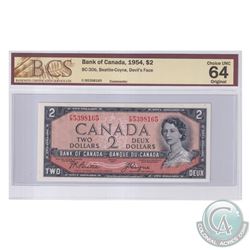 BC-30b 1954 Bank of Canada Devil's Face $2, Beattie-Coyne S/N: F/B5398165. BCS Certified Choice UNC-