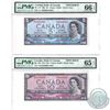 BC-31S & BC-32S. 1954 Bank of Canada Devil's Face SPECIMEN $5 & $10 Matching Set (#B0037 & C0037). B
