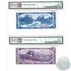 Image 2 : BC-31S & BC-32S. 1954 Bank of Canada Devil's Face SPECIMEN $5 & $10 Matching Set (#B0037 & C0037). B