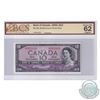 BC-32b 1954 Bank of Canada Devil's Face $10, Beattie-Coyne, S/N: I/D6951639. BCS Certified CUNC-62 O