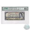 BC-33b 1954 Bank of Canada Devil's Face $20, Beattie-Coyne, S/N: B/E8599981. 'Changeover' PMG Certif