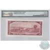 Image 2 : BC-38b-N3 1954 Bank of Canada $2 'Million Numbered Note' Beattie-Rasminsky, S/N A/U8000000 PMG Certi