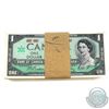 Image 1 : BC-45a, 1867-1967 Bank of Canada $1, Bank Bundle of 100 notes with original CIBC stamp dated April, 