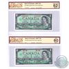 Image 1 : BC-45aS & BC-45Bs. Set of 2 Matching 1967 SPECIMEN Notes (Set#227). Both Notes BCS Certified, BC-45a