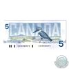 Image 3 : BC-56a-i 1986 Bank of Canada $5, Crow-Bouey, S/N: EOH5982472, Blue Back position number. BCS Certifi