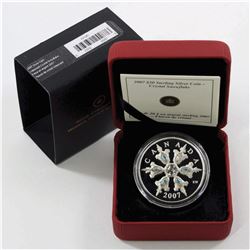RCM Issue: 2007 Canada $20 Iridescent Crystal Snowflake Sterling Silver