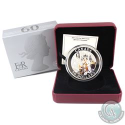 RCM Issue: 2013 Canada $50 Queen's Coronation Coloured 5oz Fine Silver Coin (capsule is lightly scra