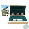 Image 1 : RCM Issue: 2013-2014 $10 Ducks of Canada 3-coin Deluxe Box Set & Duck Caller (outer sleeve lightly w