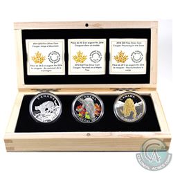 RCM Issue: 2014 Canada $20 Cougar Fine Silver 3-coin Series in Deluxe Case. You will receive Perched