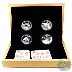 RCM Issue: 2015 Canada $20 Full American Sportfish 4-Coin Fine Silver Set in Deluxe Case (outer slee