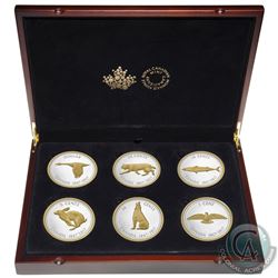 RCM Issue: 2015 Canada Big Coin 5oz. Gold Plated Fine Silver 6-Coin Set with Deluxe Subscription Cas