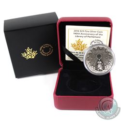 RCM Issue: 2016 Canada $25 The Library of Parliament Fine Silver Coin (Tax Exempt).