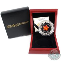 RCM Issue: 2016 Canada $50 Autumn Radiance with Murano Maple Leaf 5oz Fine Silver Coin (sleeve comin