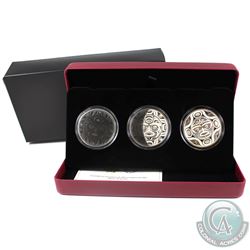 RCM Issue: 2017 Canada $25 3-Phases of the Moon Fine Silver 3-coin Set (outer sleeve lightly bent) T