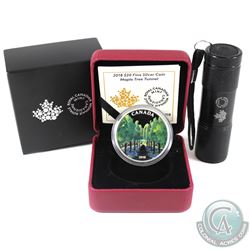 RCM Issue: 2018 Canada $20 Maple Tree Tunnel Fine Silver Coin with Blacklight Effect (Tax Exempt).